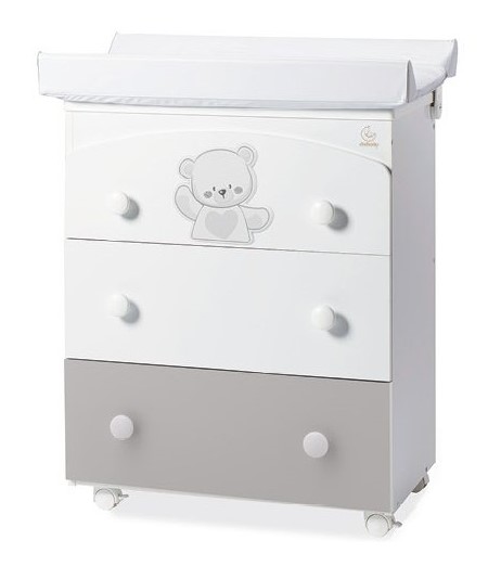 Přebalovací komoda s vaničkou Italbaby - Jolie grey